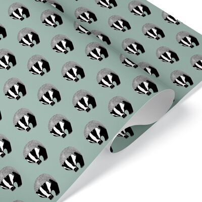 Badger Gift Wrap - Two Sheet Pack