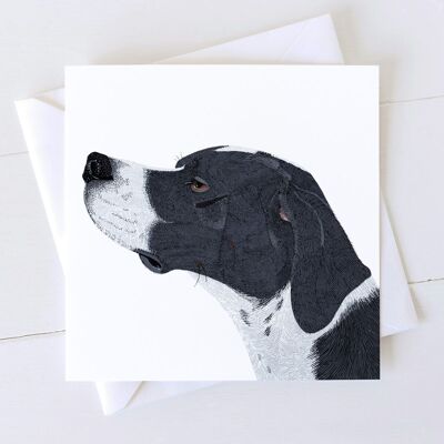 Carta d'arte cane puntatore inglese