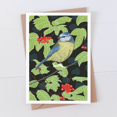 Blue Tit Art Card