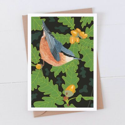 Nuthatch Art Card