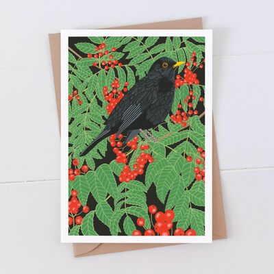 Blackbird Art Card