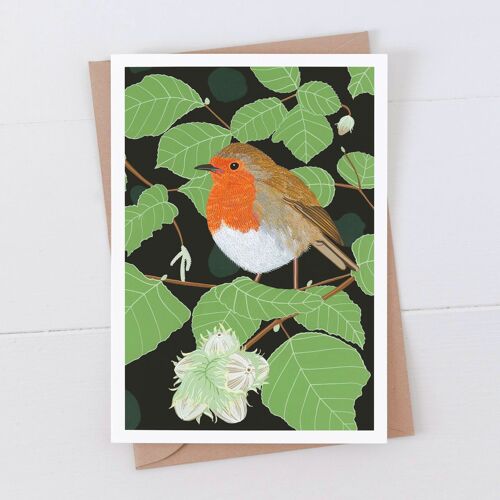 Robin Art Card