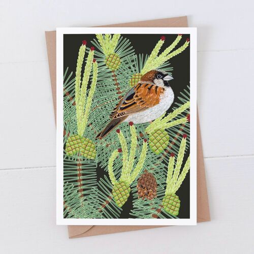 Sparrow Art Card