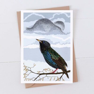 Starling Murmuration Art Card