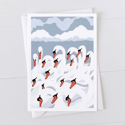 A Bank of Swans Card Art Card