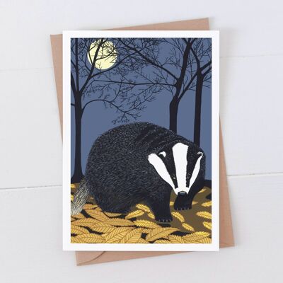 Badger Art Card