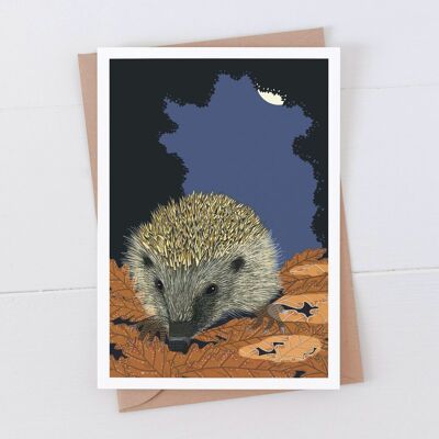 Hedgehog Art Card