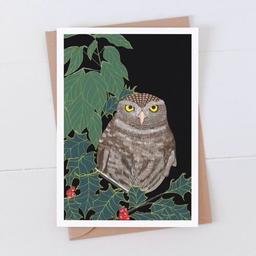 Little Owl Art Card