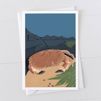 Carte d'art de crabe