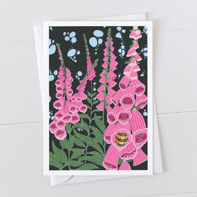 Tarjeta de arte de Foxgloves