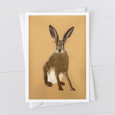 Brown Hare Art Card