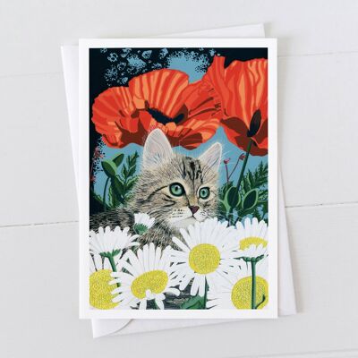 Tarjeta de arte de gatito