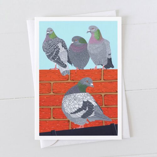 Pigeons Art Card