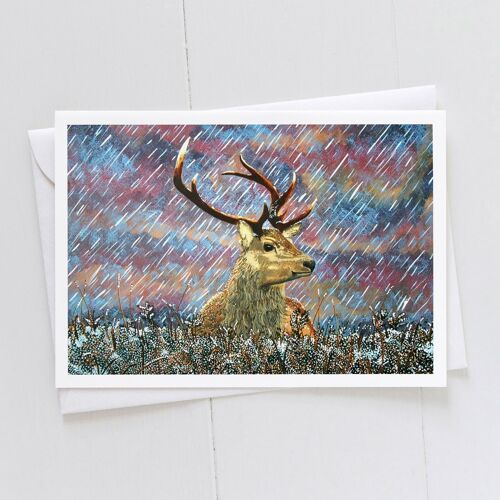 Red Stag Art Card