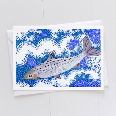 Carte d'art saumon
