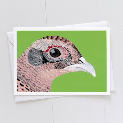 Hen Phesant Art Card