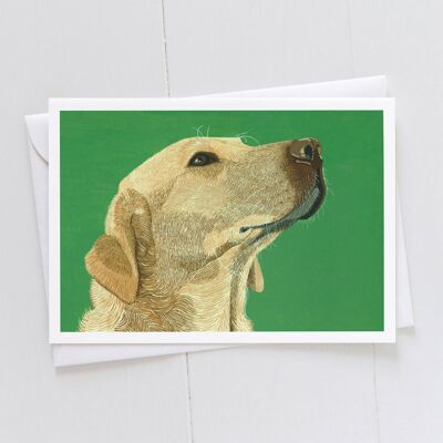 Goldene Labrador-Kunstkarte