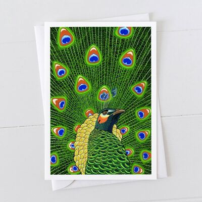Peacock Art Card