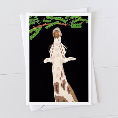 Giraffe Art Card