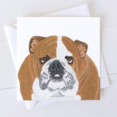 Tarjeta de Bulldog Art