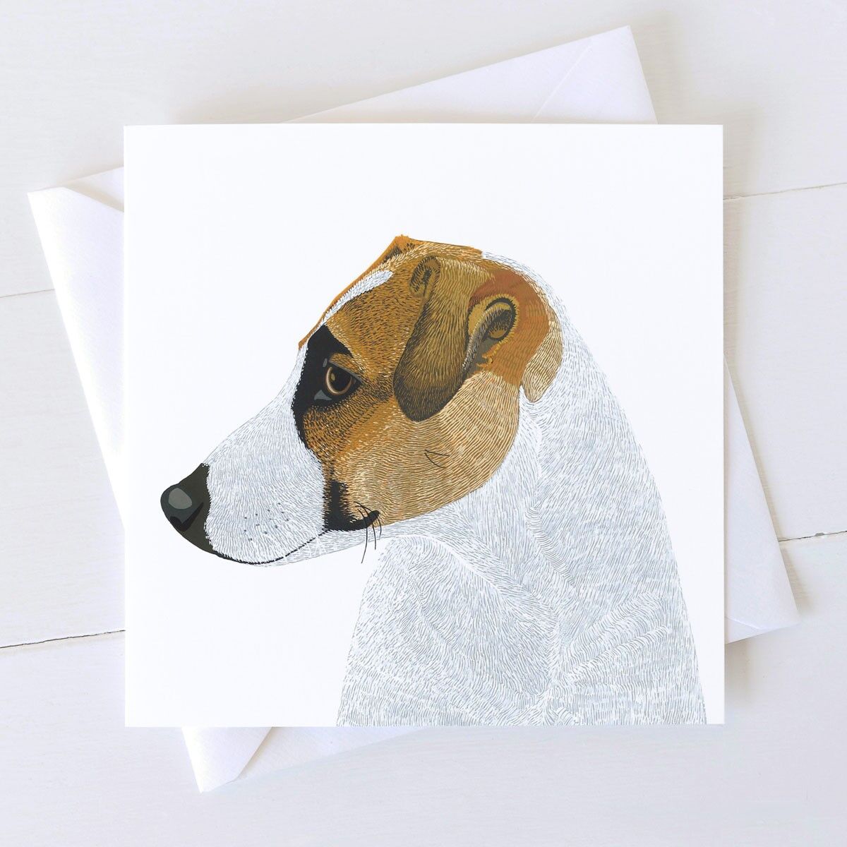 Carte d'art de terrier de Jack Russell