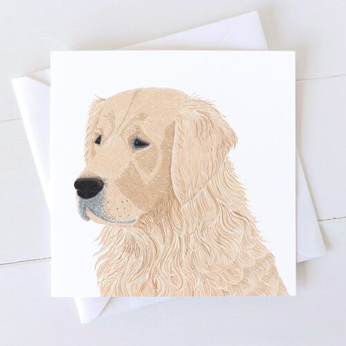 Golden Retriever Art Card