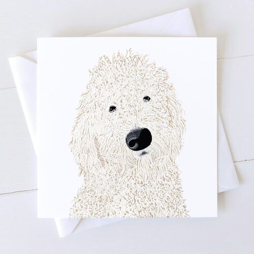 Labradoodle Art Card