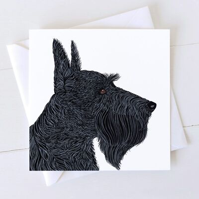 Scottish Terrier Kunstkarte