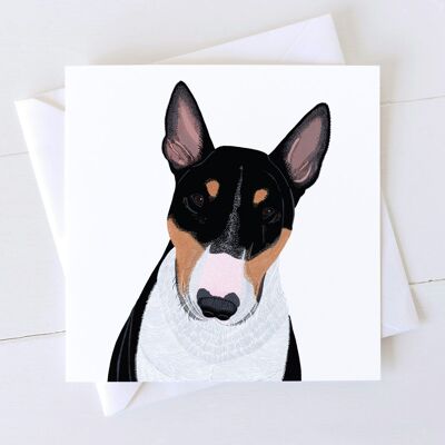 English Bull Terrier Art Card