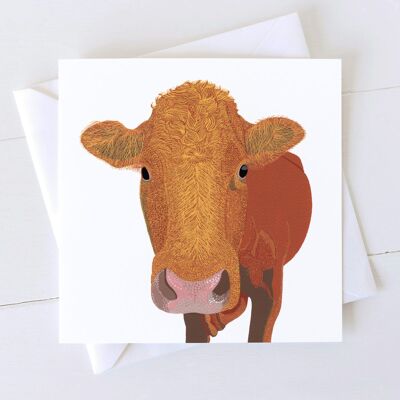 Shapinsay Cow Art Card