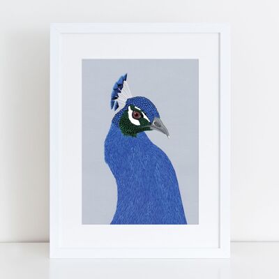 PeacockHead Art Print