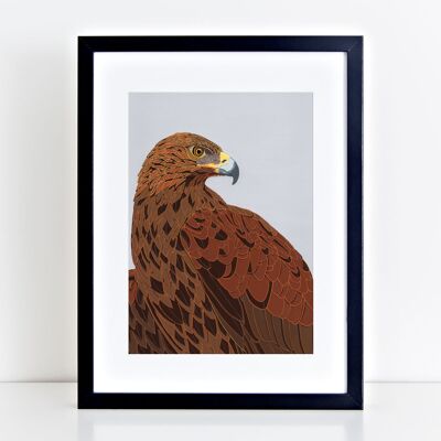Goldener Adler Kunstdruck