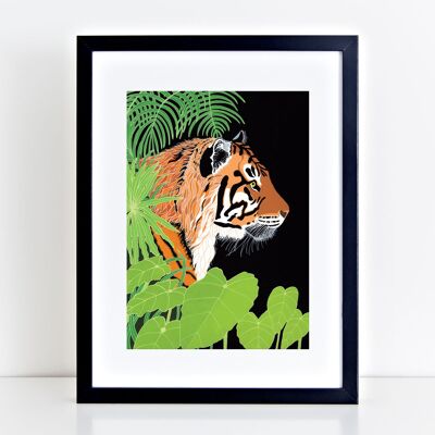 Stampa artistica della tigre del Bengala