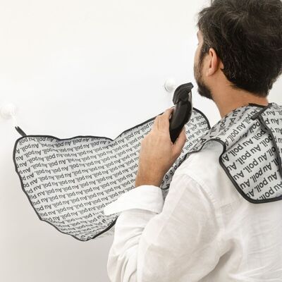 Babero para barba - Gris