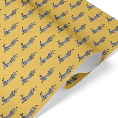 Hare Gift Wrap - Two Sheet Pack