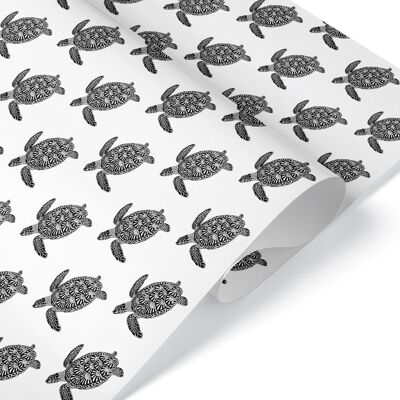 Schildkröten-Geschenkpapier - Packung mit zwei Blättern