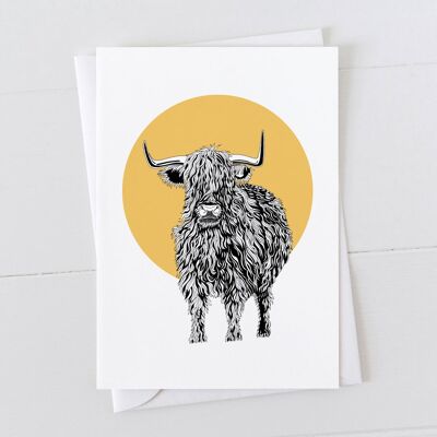 Highland Cow Spot Card