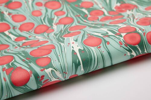 Hand Marbled Wrapping Paper Sheets - Cosmos Festive Mix