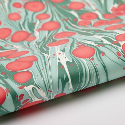 Hand Marbled Wrapping Paper Sheets - Cosmos Festive Mix