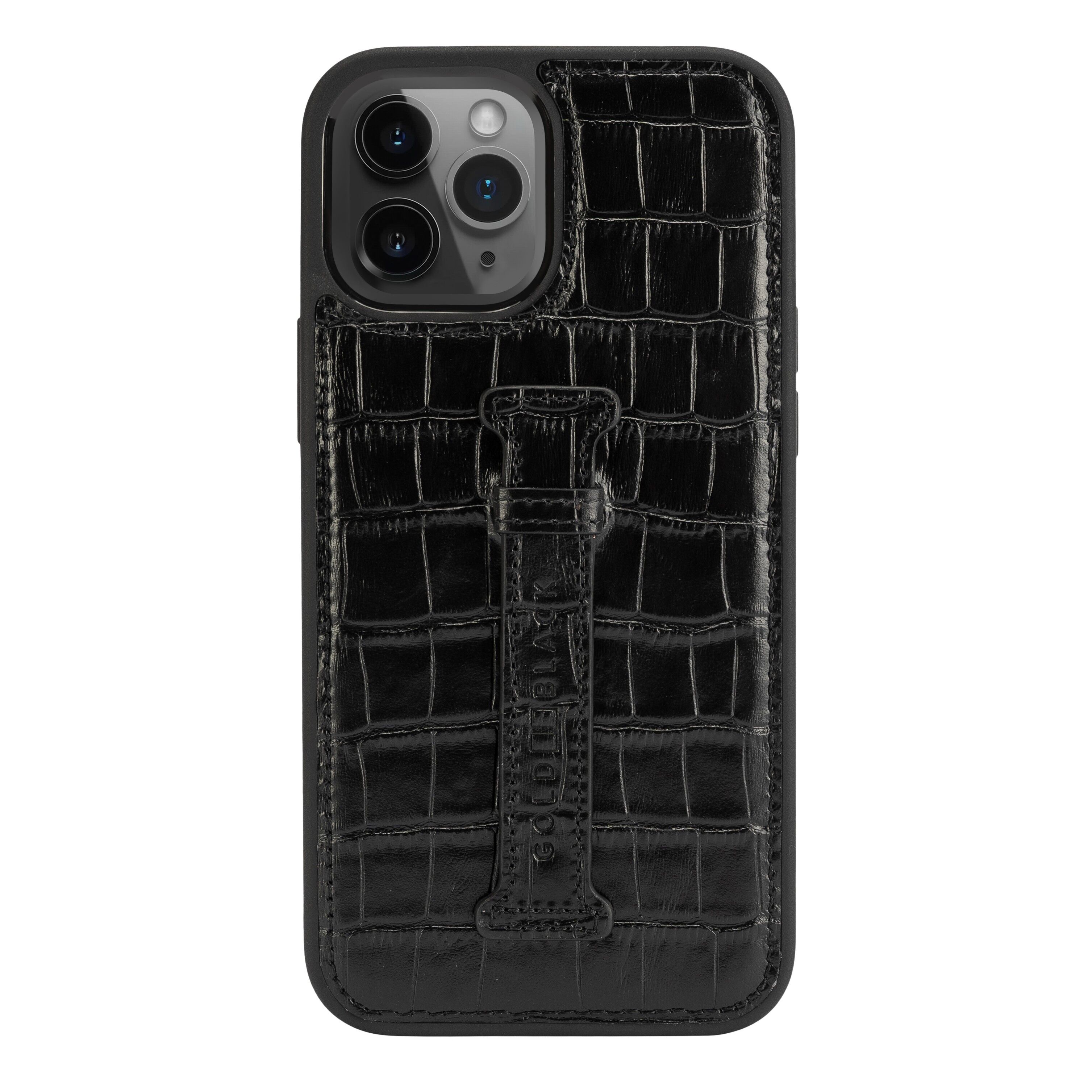 Buy wholesale iPhone 12 Pro Max leather sleeve with finger loop 