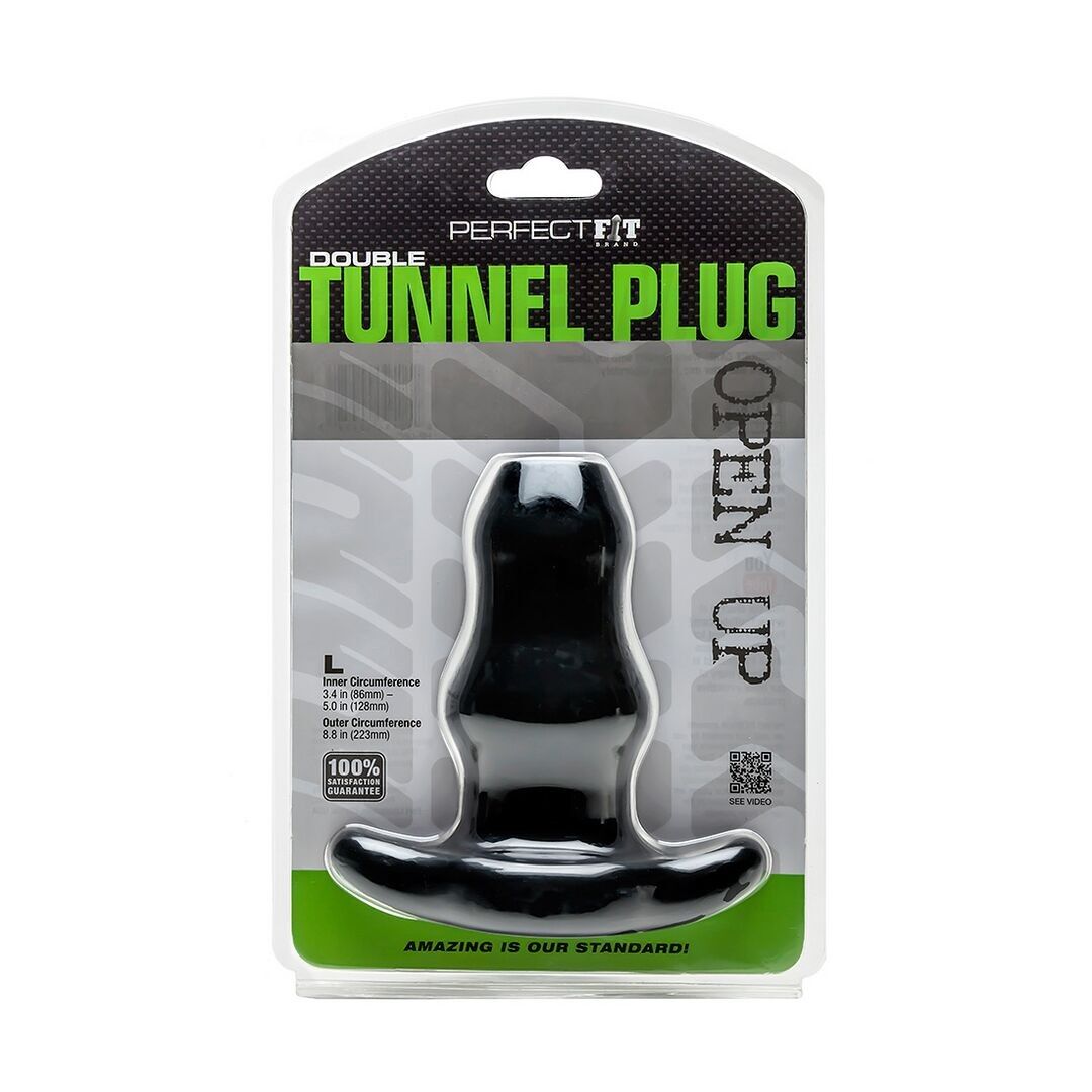 Doppeltunnelplug - Hohler Buttplug - L
