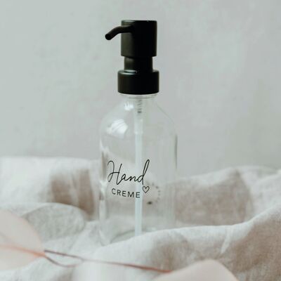 HAND CREAM TRANSPARENT SOAP DISPENSER 250ML