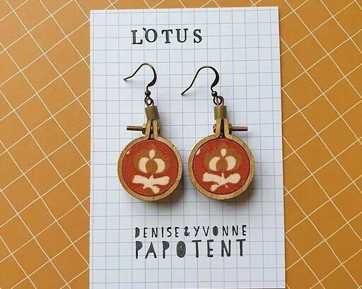 Lotus earrings