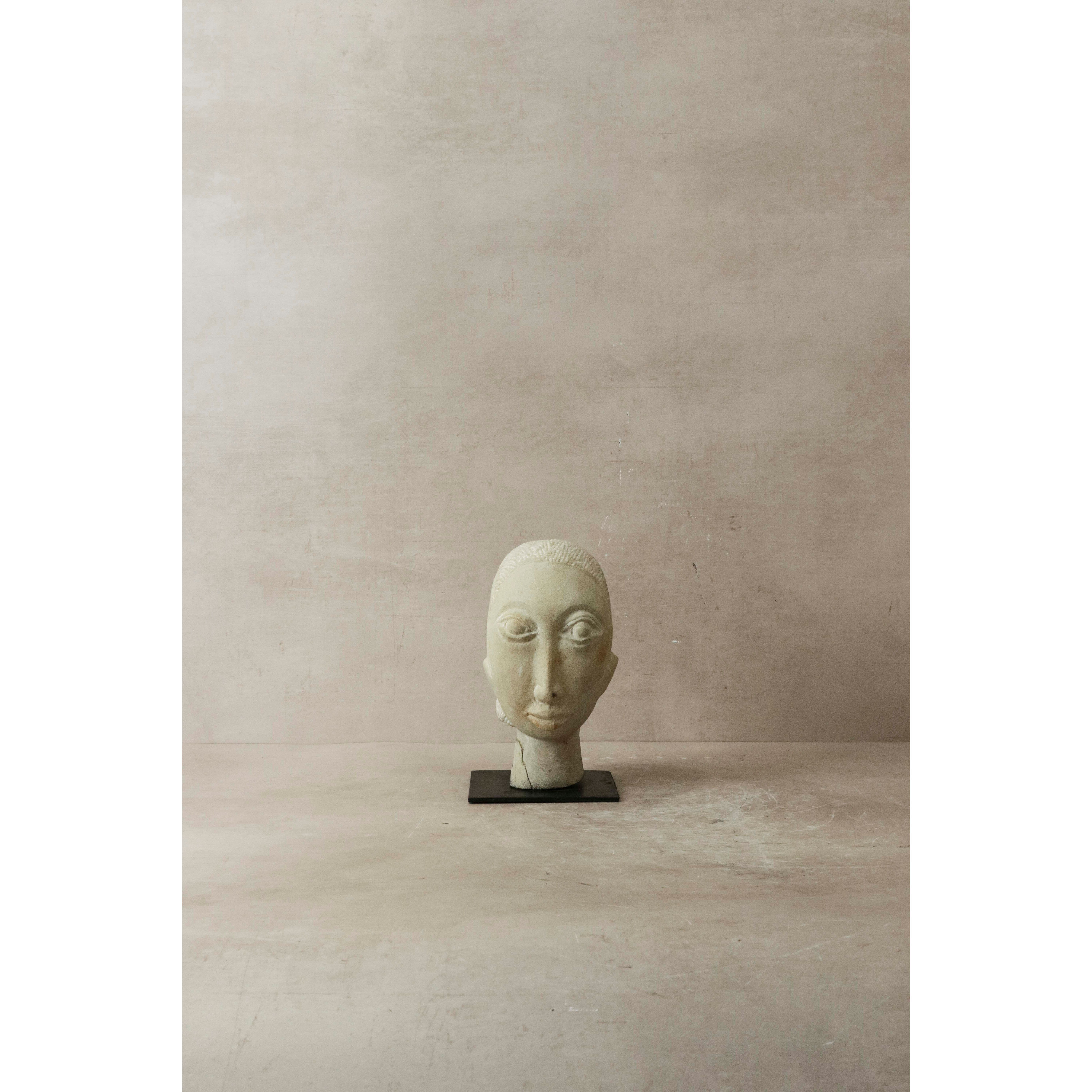 Scultura con testa in pietra di Rizimu Chiwawa, Zimbabwe - 30.01