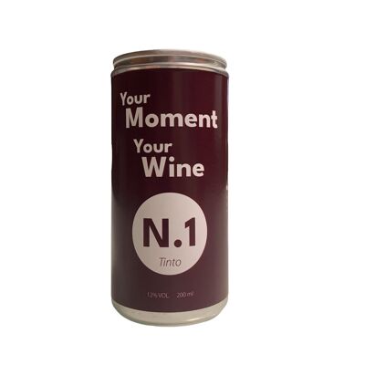 Vino Rosso Giovane in lattina da 200 ml
