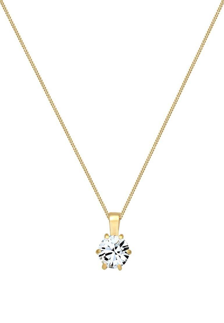 Collar de Plata con Colgante de Diamantes