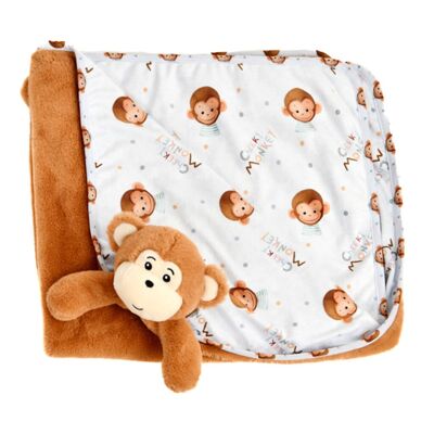 Coperta scimmia marrone - grande