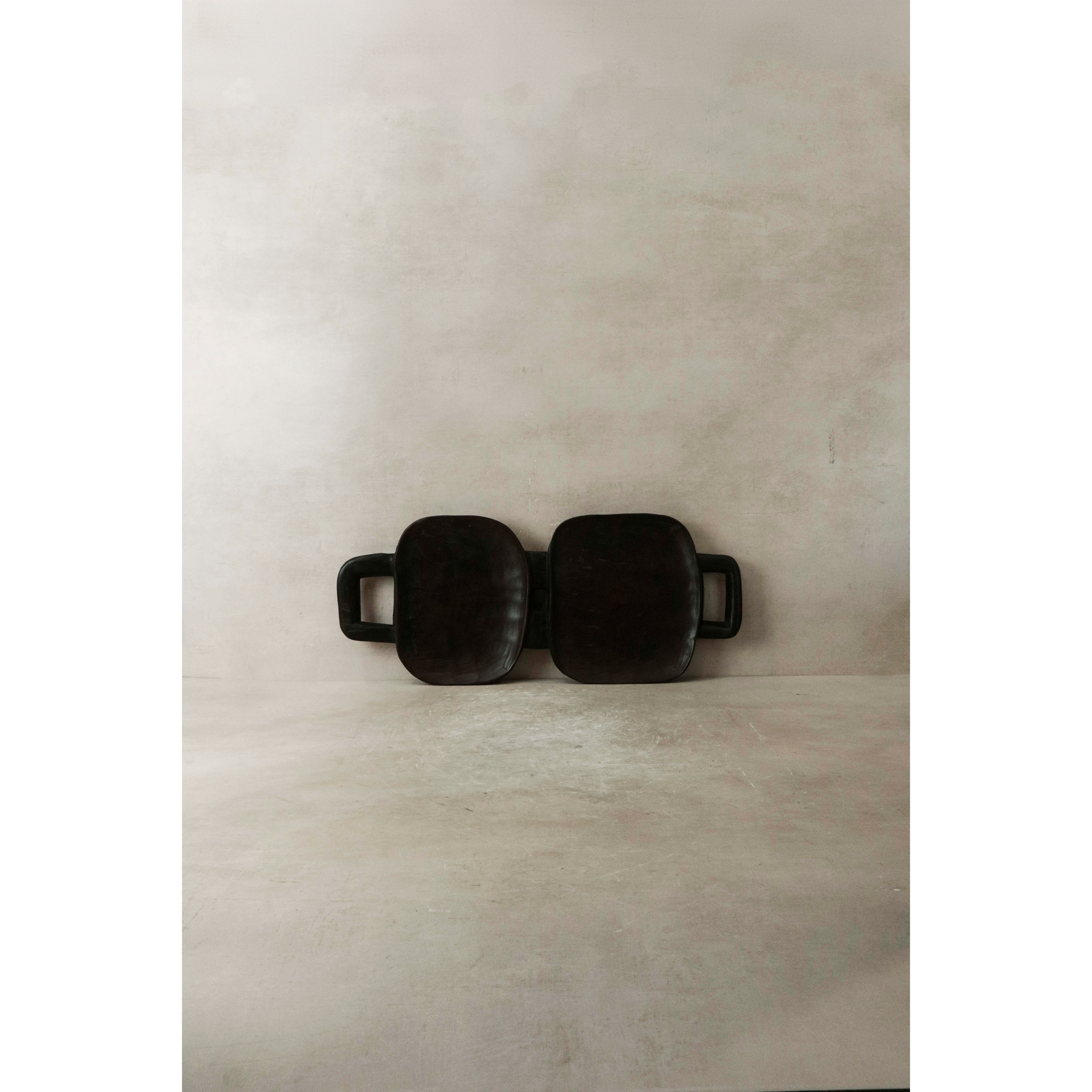 Plateau de nourriture zoulou - Sculpté à la main 41.14