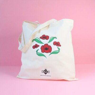 Bolsa de tela AMAPOLAS