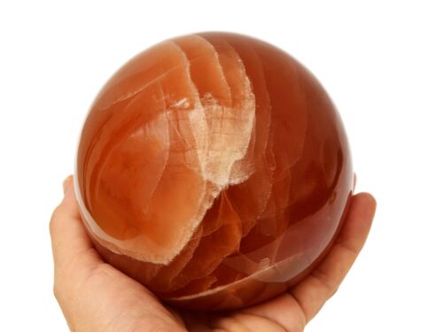 XL Honey Calcite Sphere Crystal (60mm - 100mm)